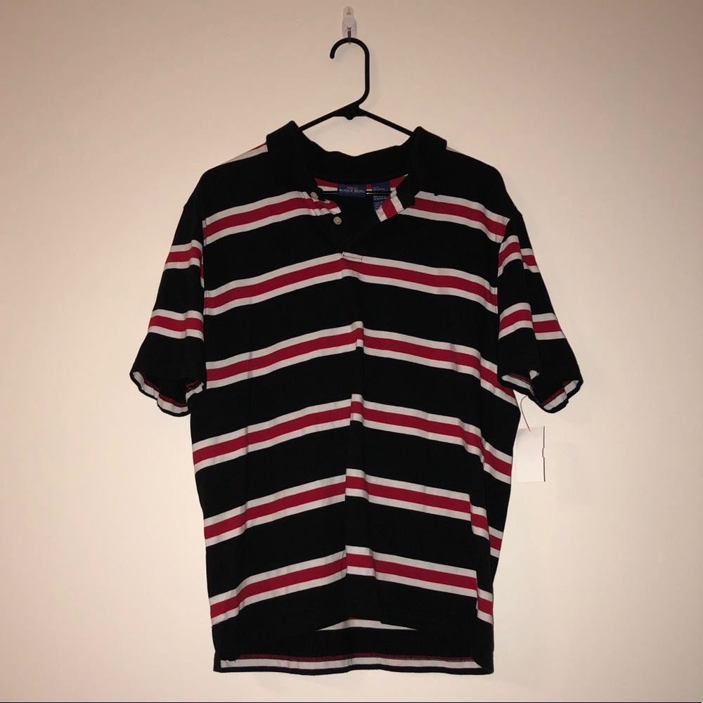 Bugle Boy Striped Polo Men’s Large